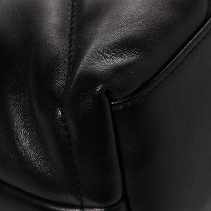 Saint Laurent Lambskin Quilted Small Loulou Puffer Monogram Chain Satchel Black 11 of 12