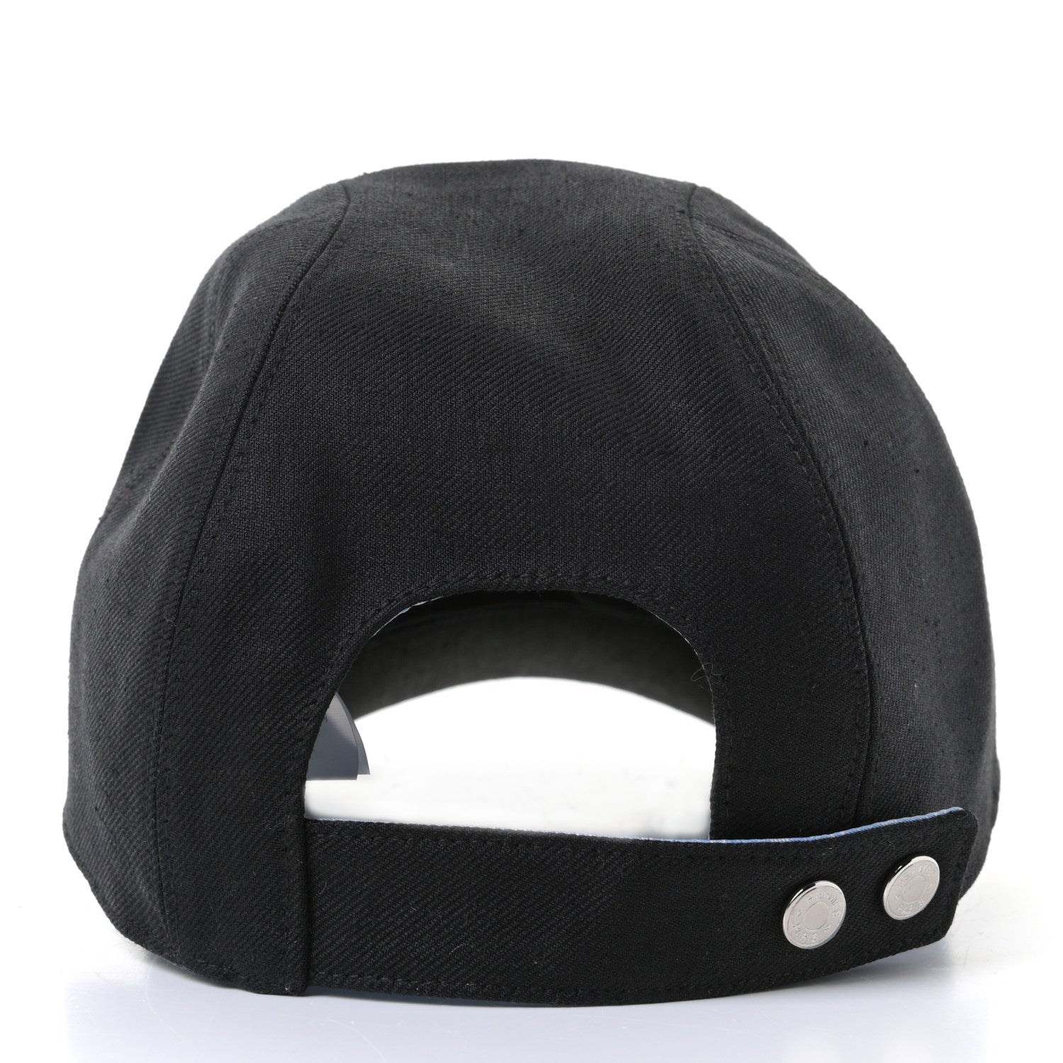 Hermes Linen Davis Ancre Cap 57 Black 5 of 7