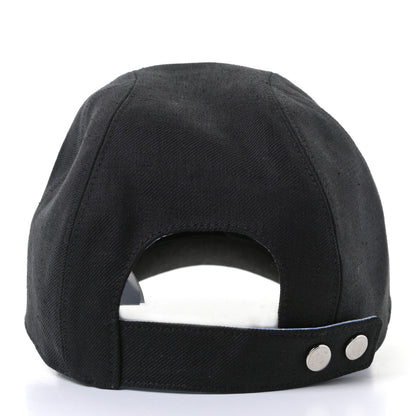 Hermes Linen Davis Ancre Cap 57 Black 5 of 7