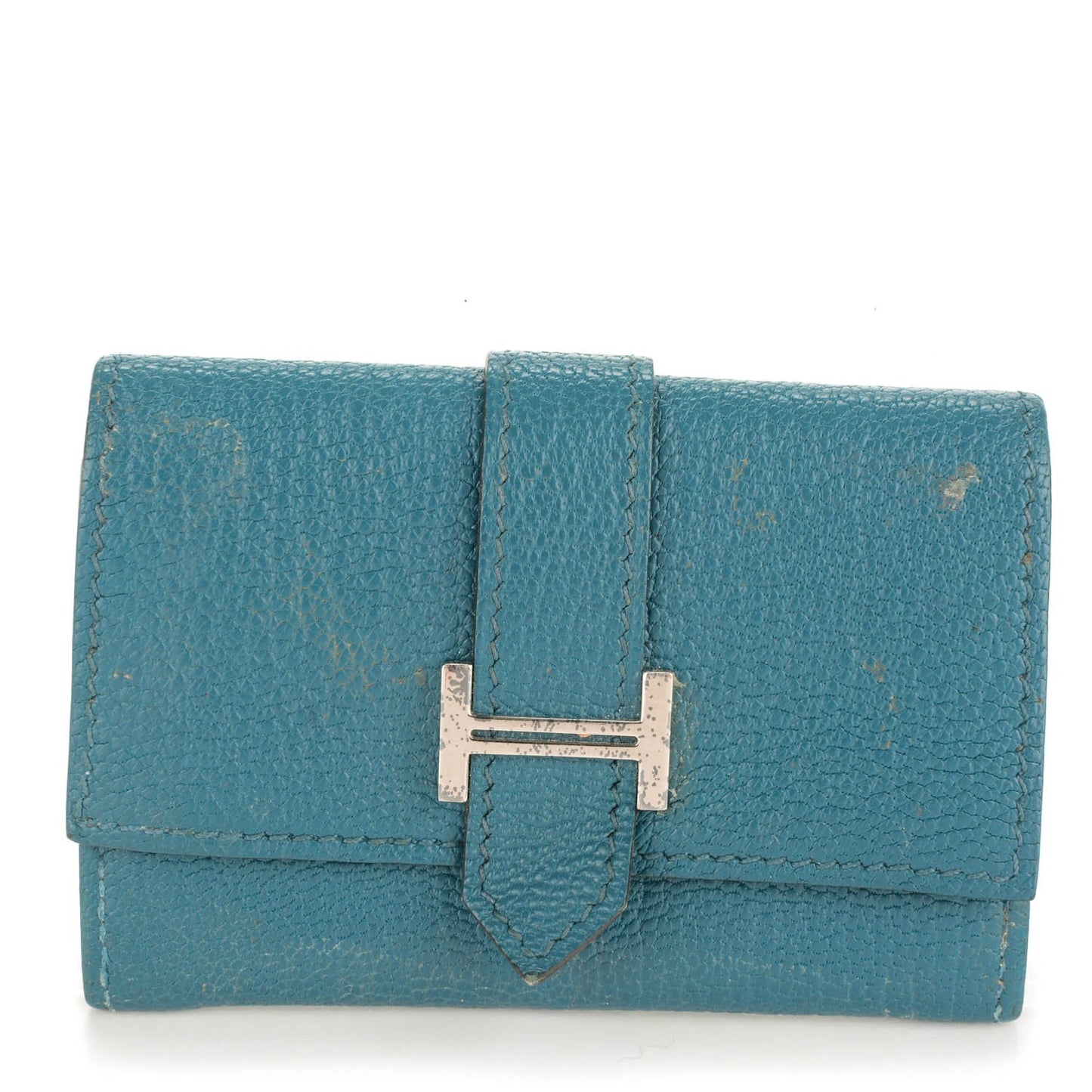 Chevre Mysore Bearn Card Holder Wallet Cobalt