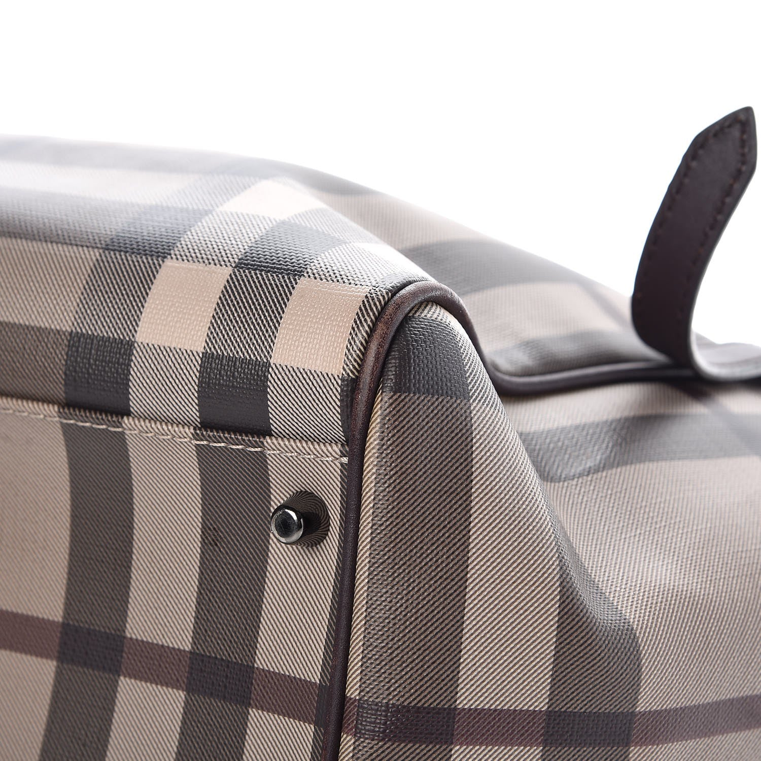 Burberry Smoked Check Small Canterbury Tote Brown 13 of 14