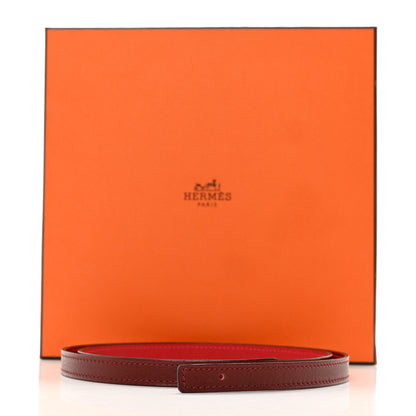 Hermes Swift Epsom 13mm Belt Strap 85 Rouge H Rouge Casaque 9 of 9