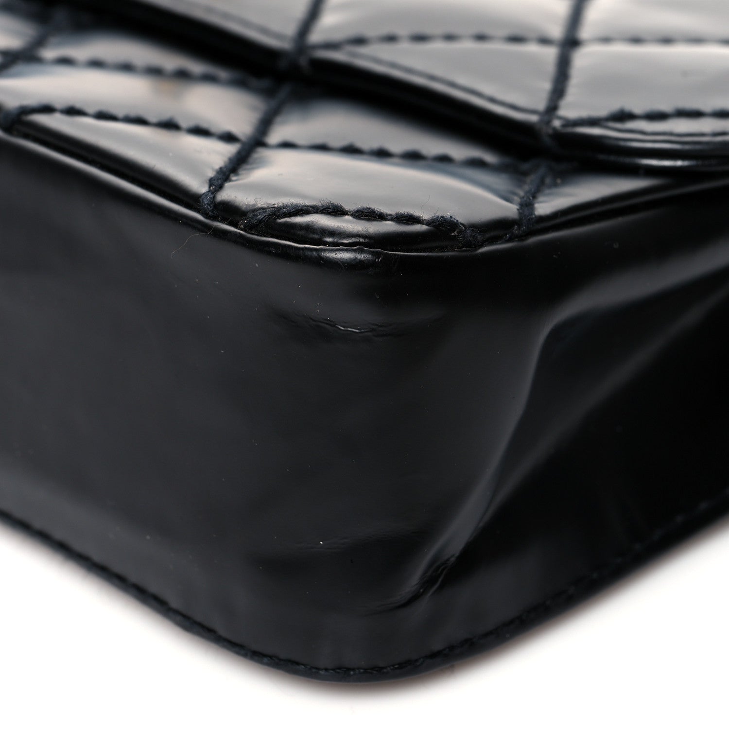 Chanel Glazed Calfskin Stitched Small Flap Black 8 of 9