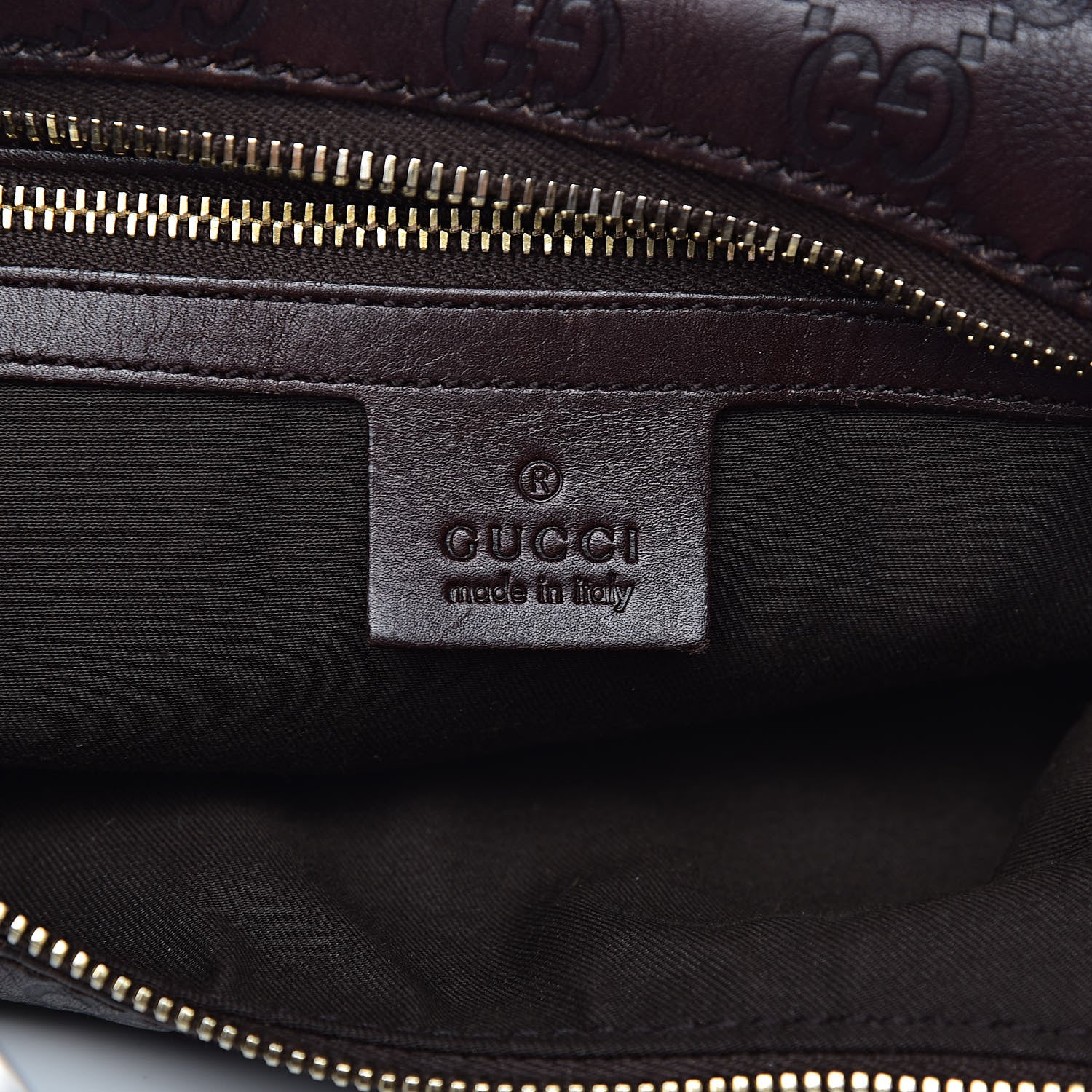 Gucci Guccissima Medium Horsebit Chain Hobo Dark Brown 6 of 13