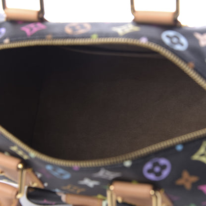 Louis Vuitton Monogram Multicolor Speedy 30 Black 5 of 9