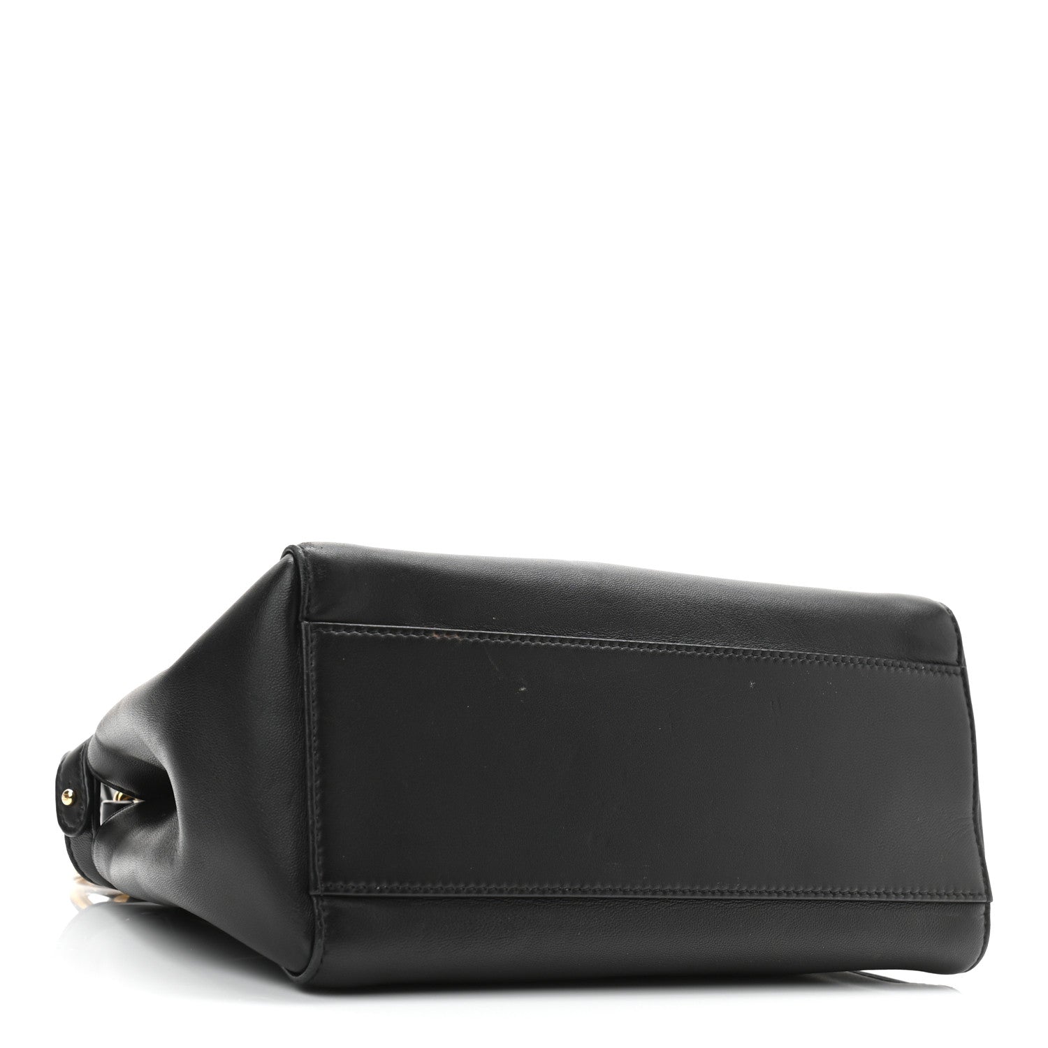 Fendi Nappa Mini Peekaboo Iconic Satchel Black 4 of 11