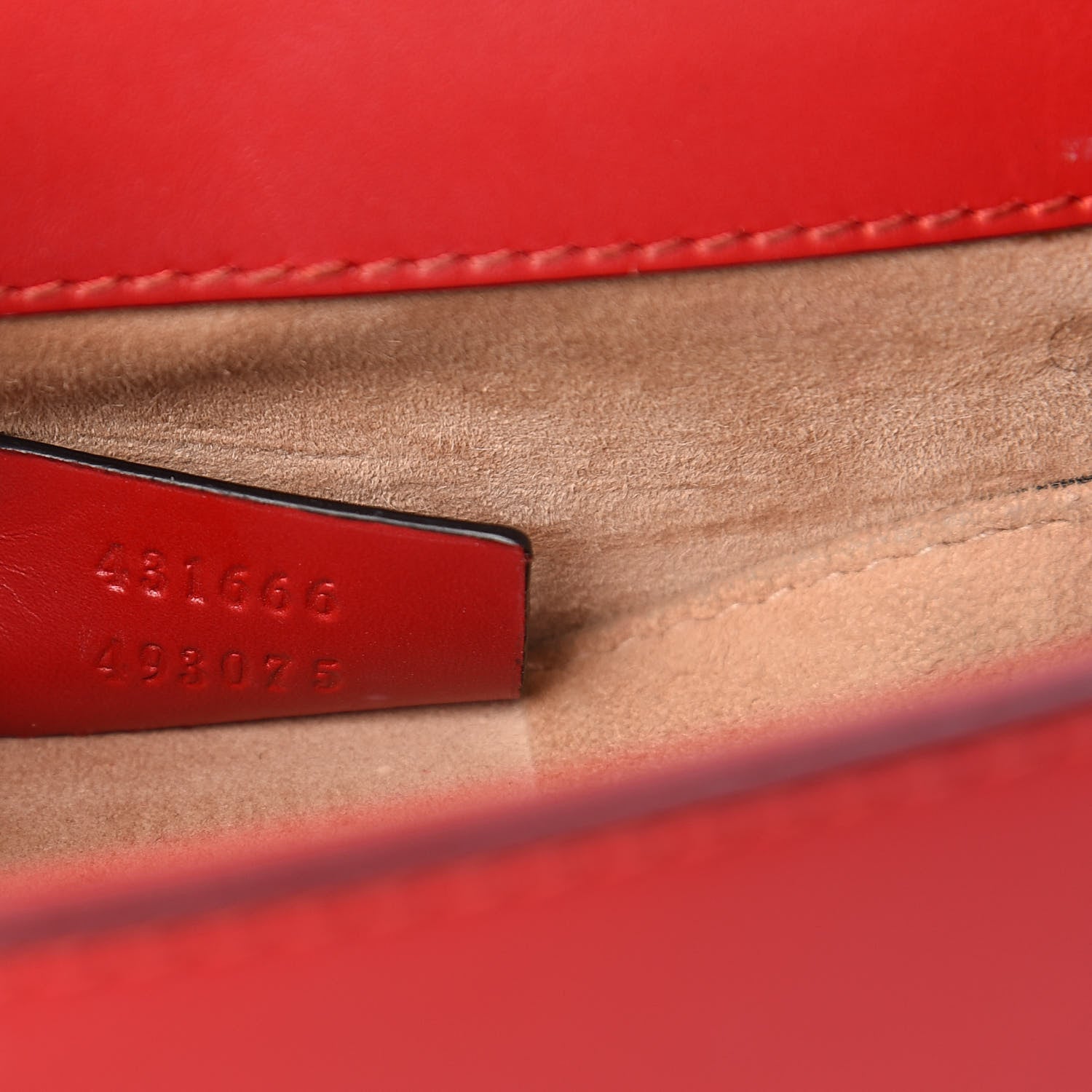 Gucci Calfskin Mini Sylvie Chain Shoulder Bag Hibiscus Red 7 of 10