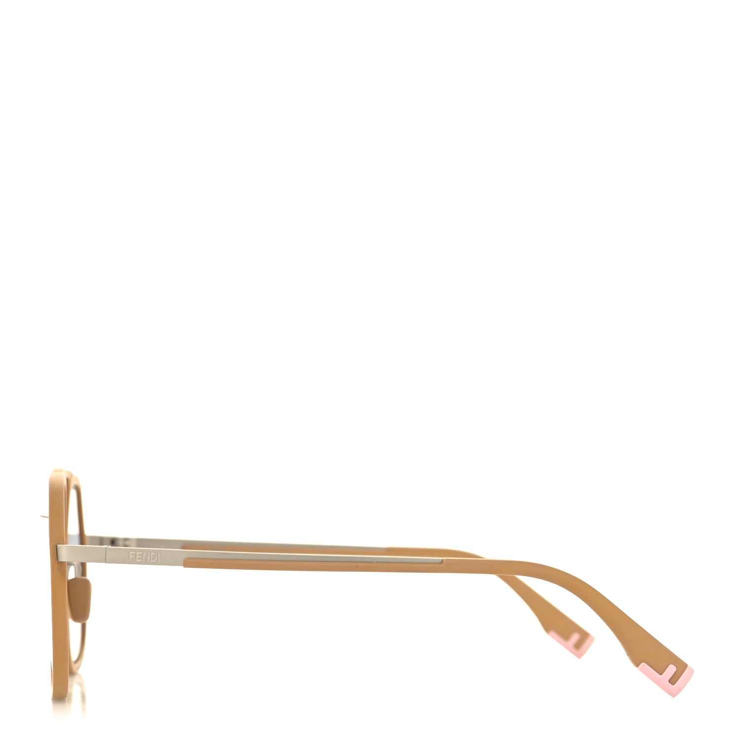 Fendi Metal Geometric FF Sunglasses FE40041U Gold 3 of 6