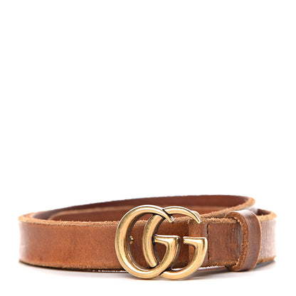 Gucci Faded Calfskin Double G 20mm Belt 80 32 Cuir 1 of 8