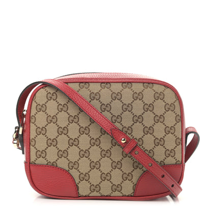 Gucci Monogram Mini Bree Messenger Bag Red 1 of 10
