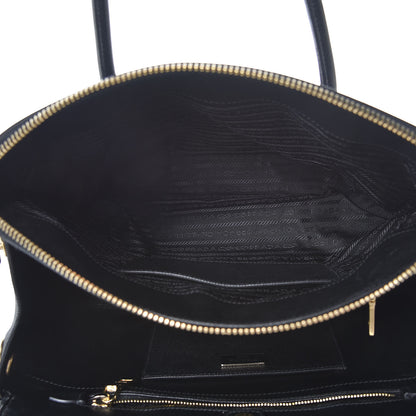 Prada Saffiano Large Double Zip Tote Black 5 of 7