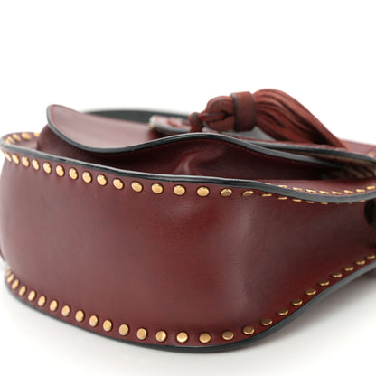 Chloe Calfskin Braided Mini Hudson Shoulder Bag Sienna Red 9 of 10