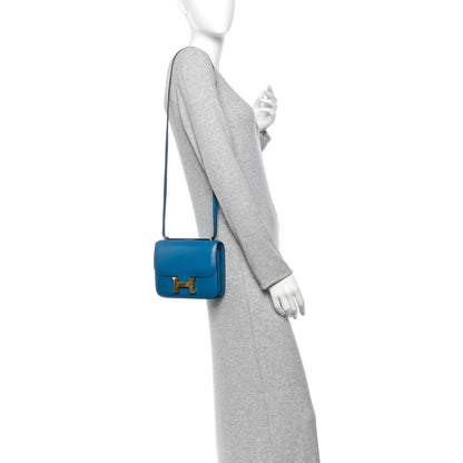 Hermes Tadelakt Constance 18 Bleu Izmir 2 of 10