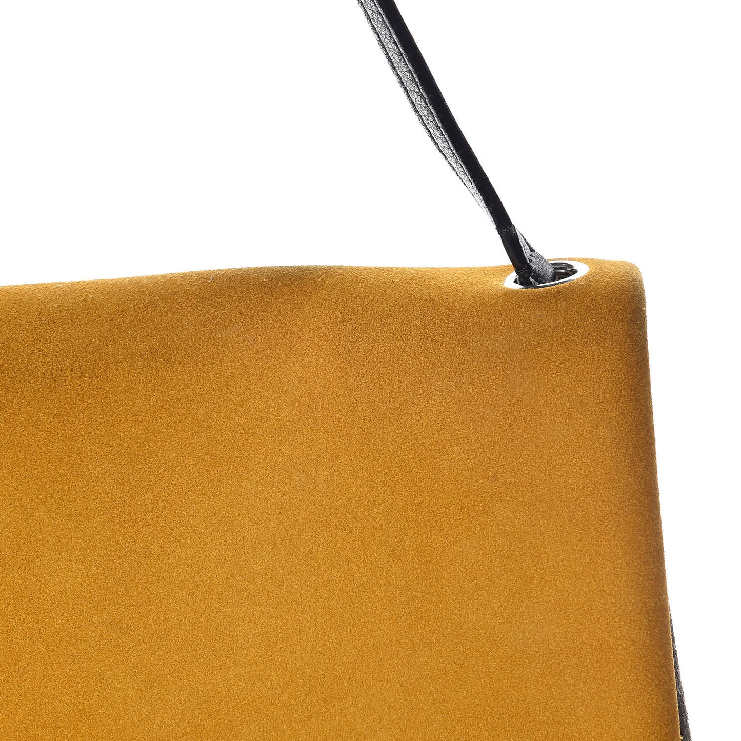 Calfskin Suede All Soft Shoulder Bag Amber