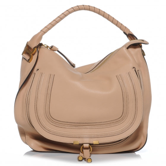 Calfskin Large Marcie Hobo Nude