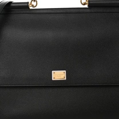 Dolce & Gabbana Dauphine Extra Large Miss Sicily Satchel Black 8 of 10