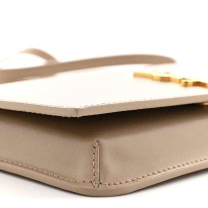 Saint Laurent Smooth Calfskin Monogram Phone Holder Crossbody Dark Beige 9 of 12