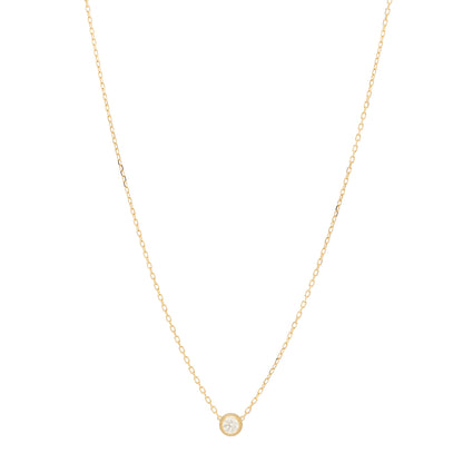 Cartier 18K Yellow Gold Diamond LM D'Amour Pendant Necklace 1 of 6