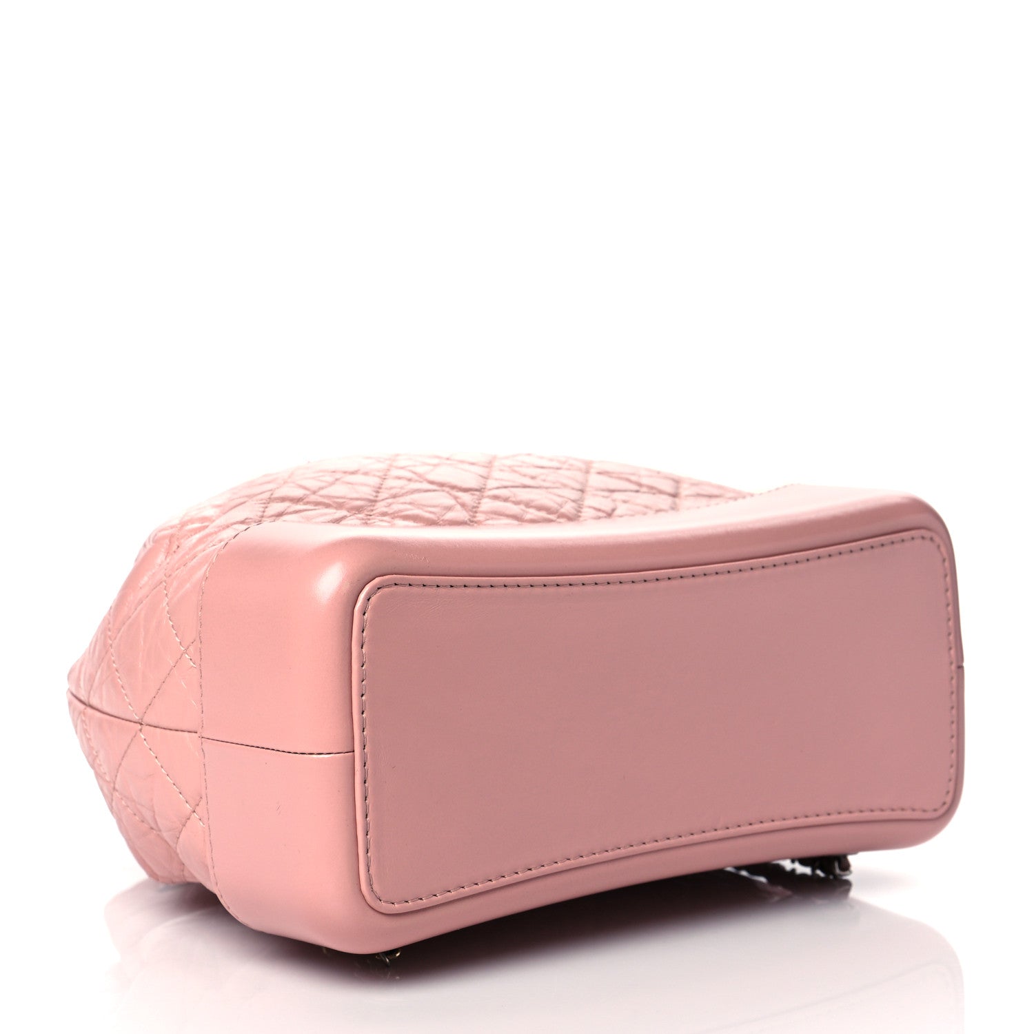 Chanel Aged Calfskin Quilted Gabrielle Backpack Light Pink 4 of 9
