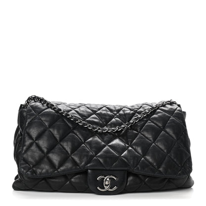 Chanel Lambskin Quilted Maxi Chanel 3 Flap Black 1 of 11