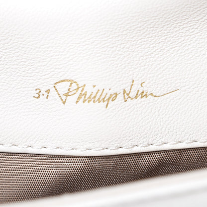3.1 Phillip Lim 3.1 Smooth Calfskin Alix Minaudiere Clutch Natural White 8 of 10