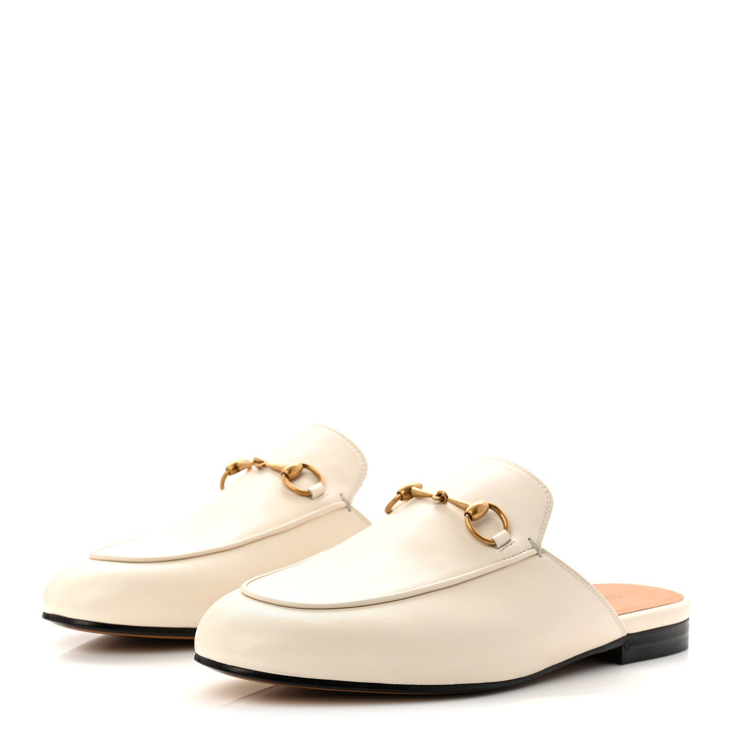 Gucci Malaga Kid Womens Princetown Slippers 38 Mystic White 4 of 10