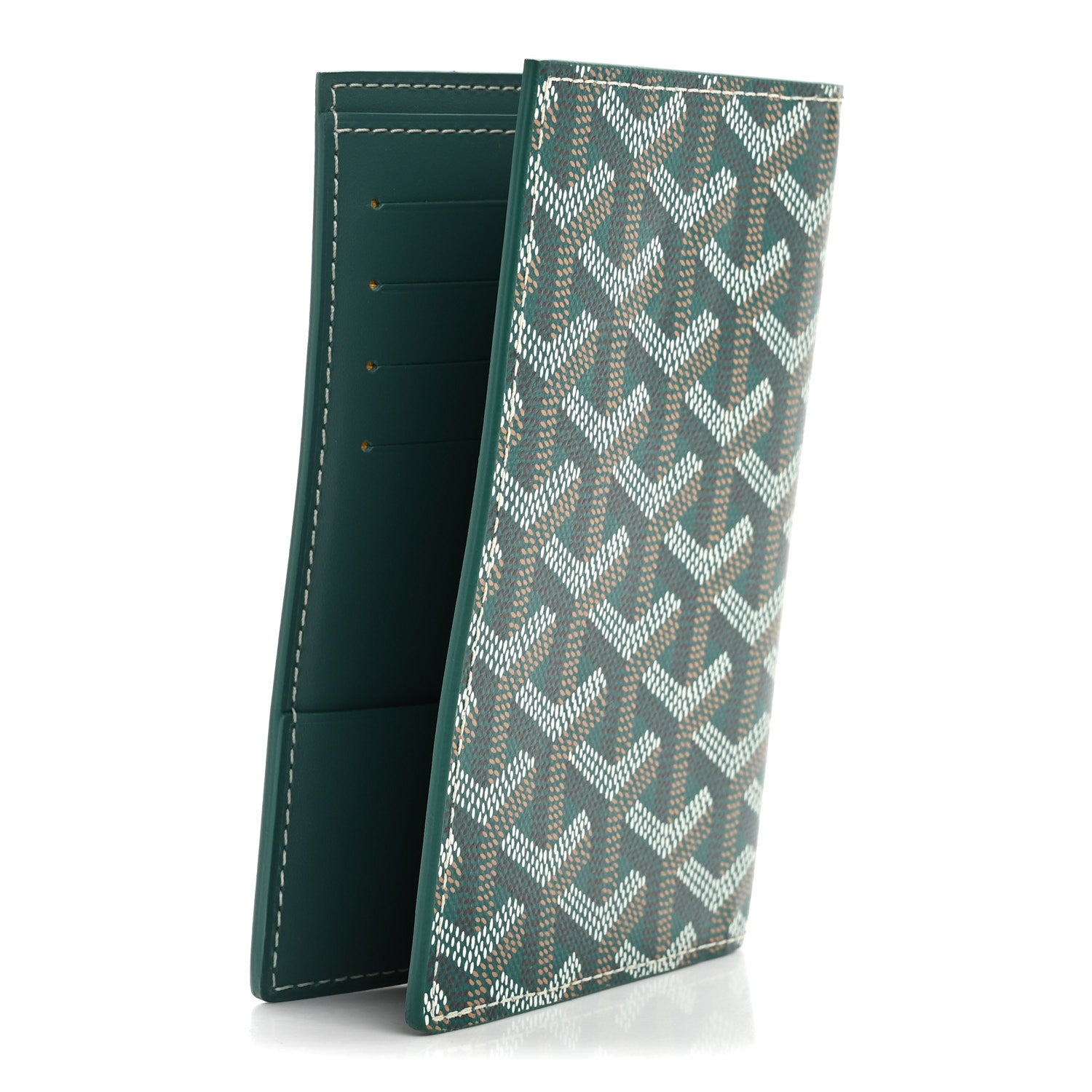 Goyard Goyardine Passport Wallet Green 3 of 11