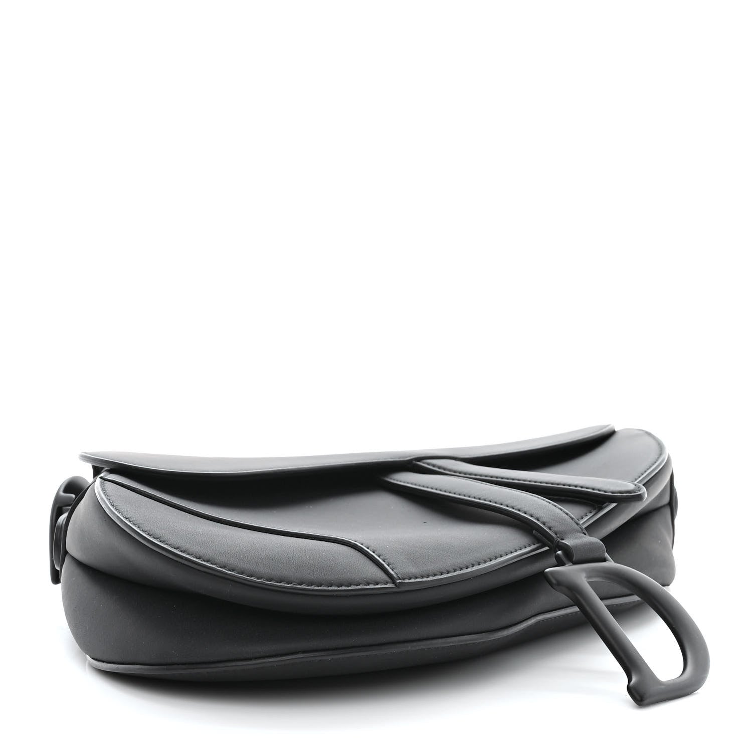 Christian Dior Ultra Matte Calfskin Saddle Bag Black 4 of 10