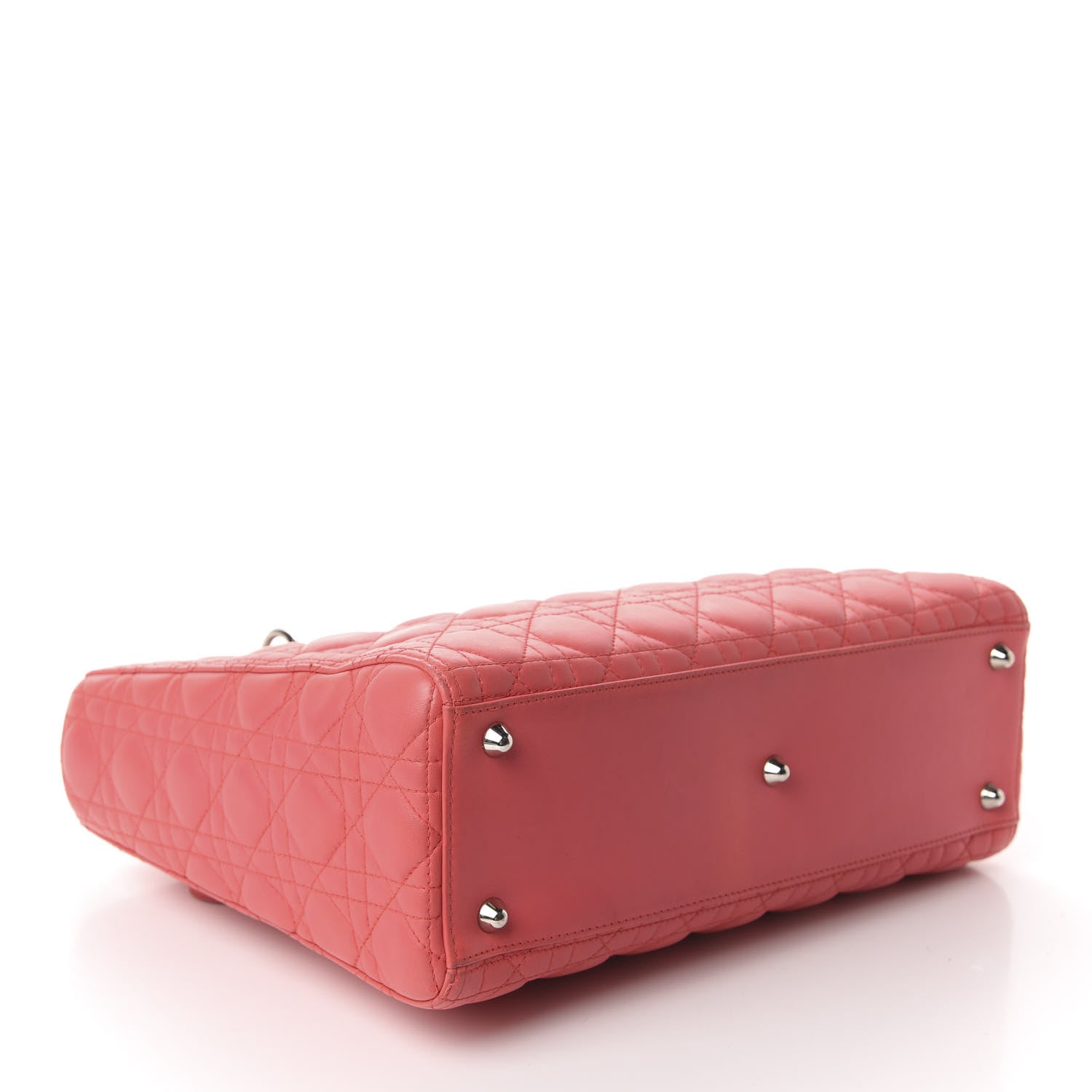 Christian Dior Lambskin Cannage Large Lady Dior Pink 4 of 11