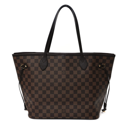 Louis Vuitton Damier Ebene Neo Neverfull MM Rose Ballerine 1 of 10