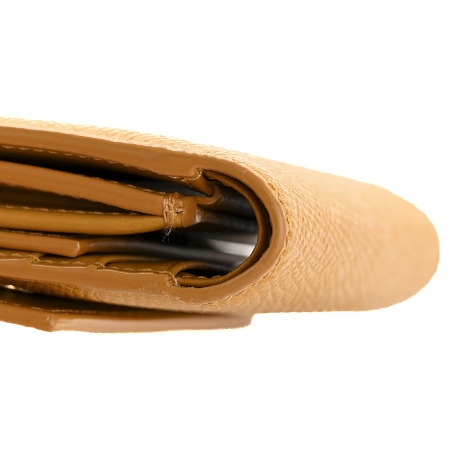 Celine Grained Calfskin Small Tri-Fold Wallet Amber 20 of 20