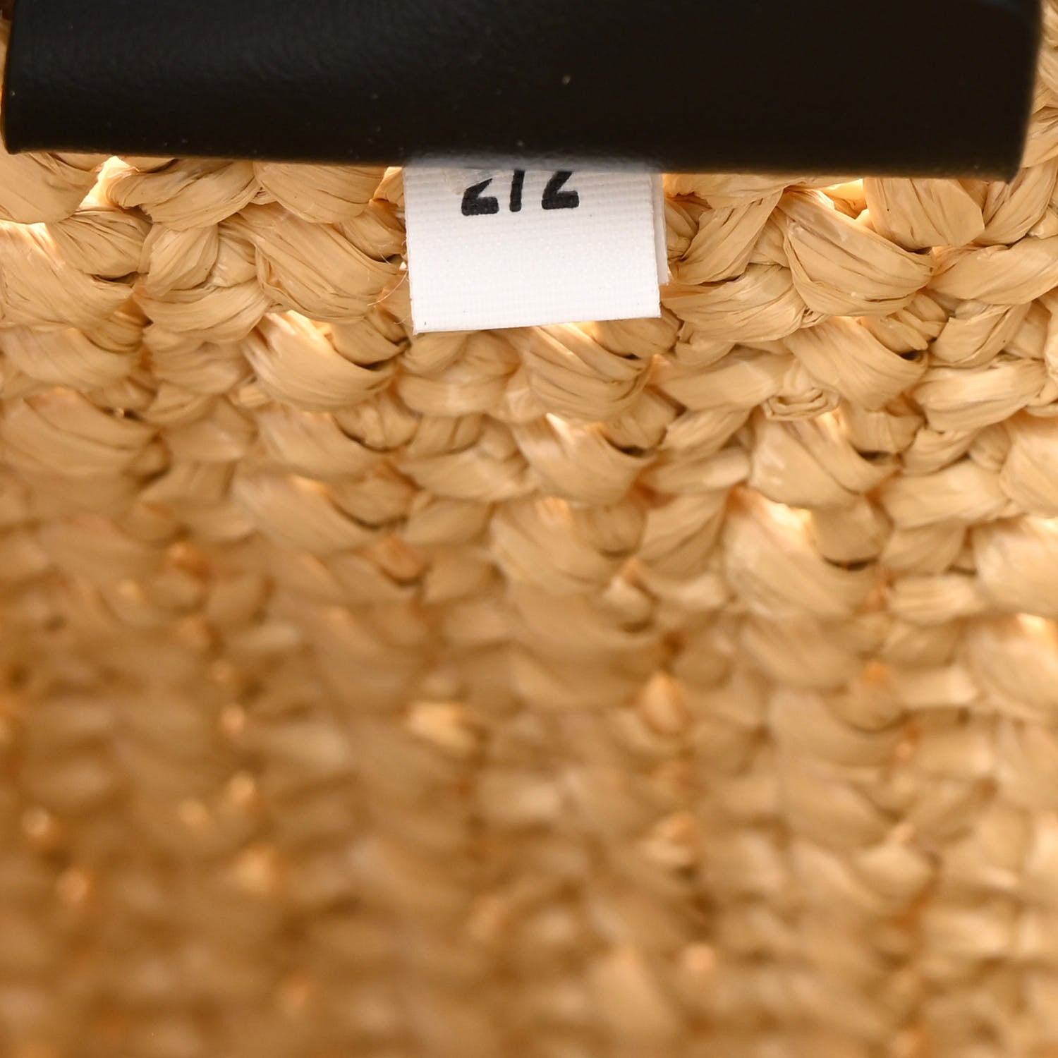 Prada Yarn Raffia Effect Crochet Embroidered Logo Tote Naturale 7 of 10
