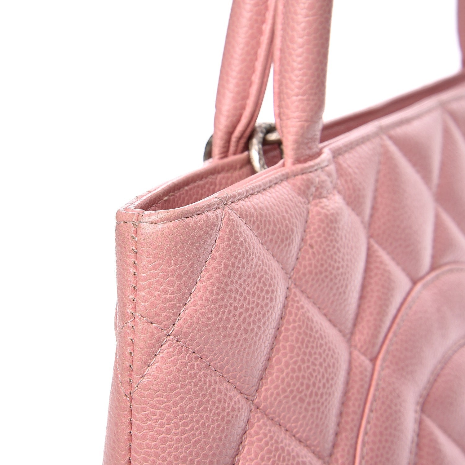 Chanel Caviar Quilted Medallion Tote Light Pink 11 of 16