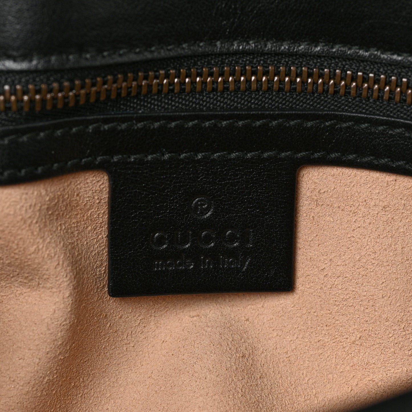 Calfskin Matelasse Small GG Marmont Shoulder Bag Black