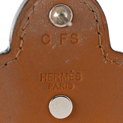 Hermes Palladium Swift Studded Carnaby Drop Earrings Black 4 of 5