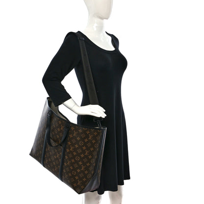 Louis Vuitton Monogram Macassar Weekend Tote GM 2 of 10