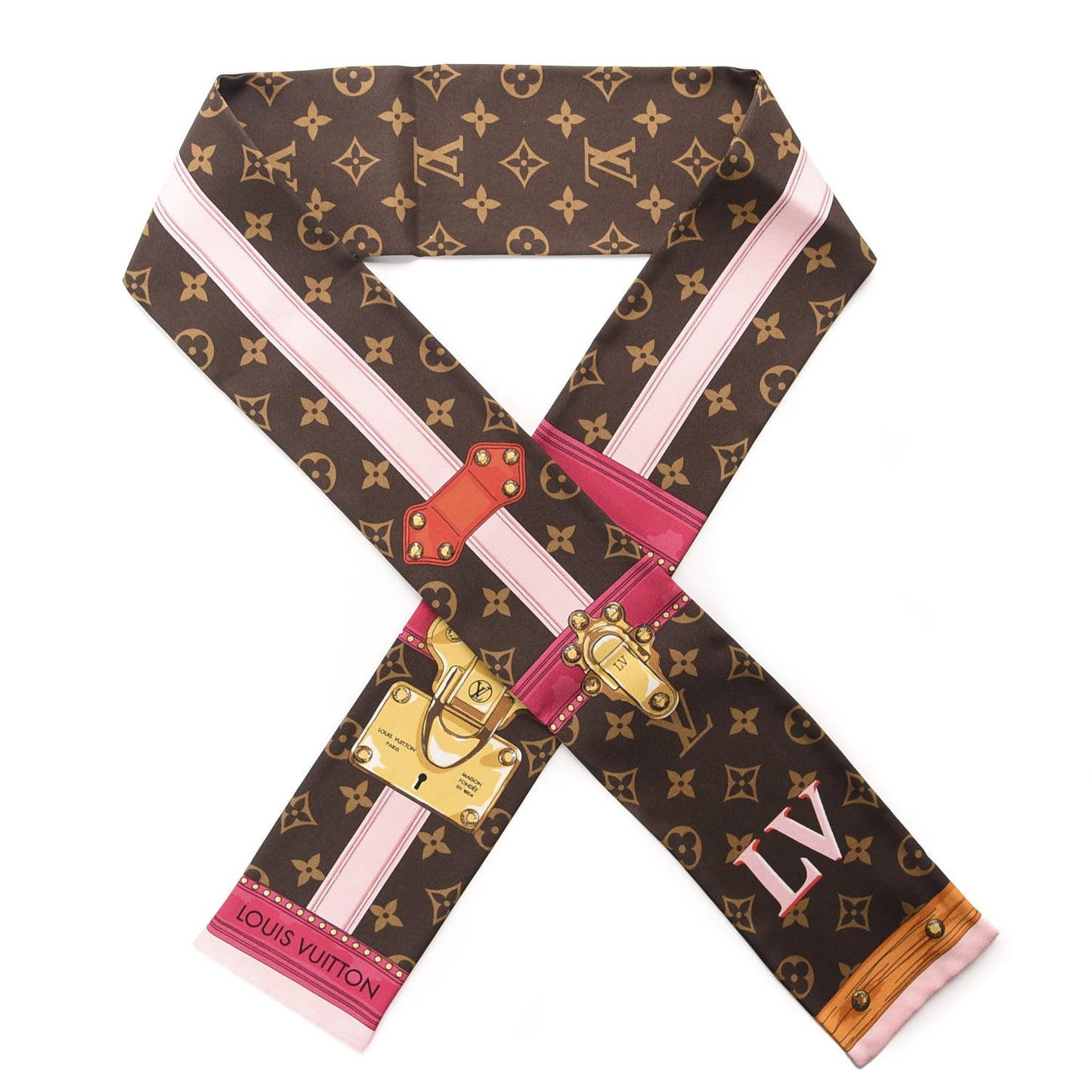Silk Monogram Summer Trunks Bandeau Brown