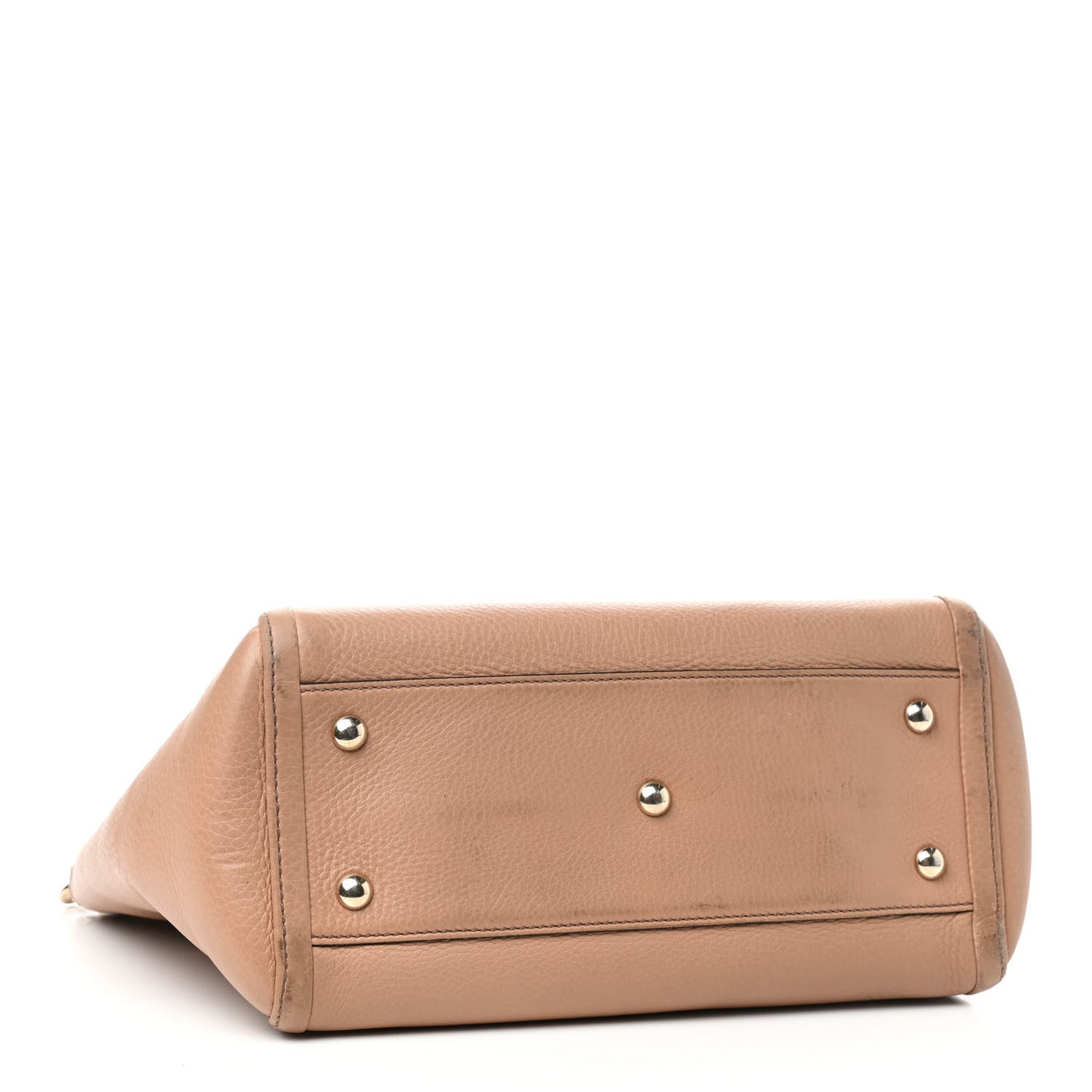 Pebbled Calfskin Small Soho Top Handle Bag Camelia