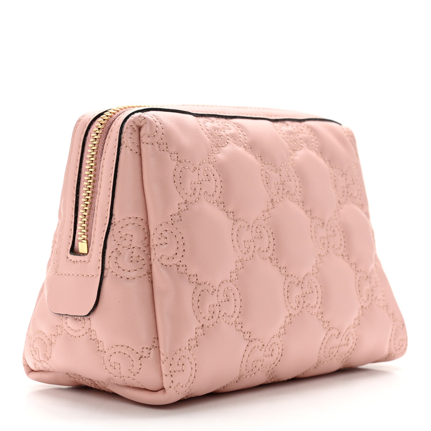 Gucci Calfskin GG Matelasse Beauty Case Perfect Pink 3 of 7