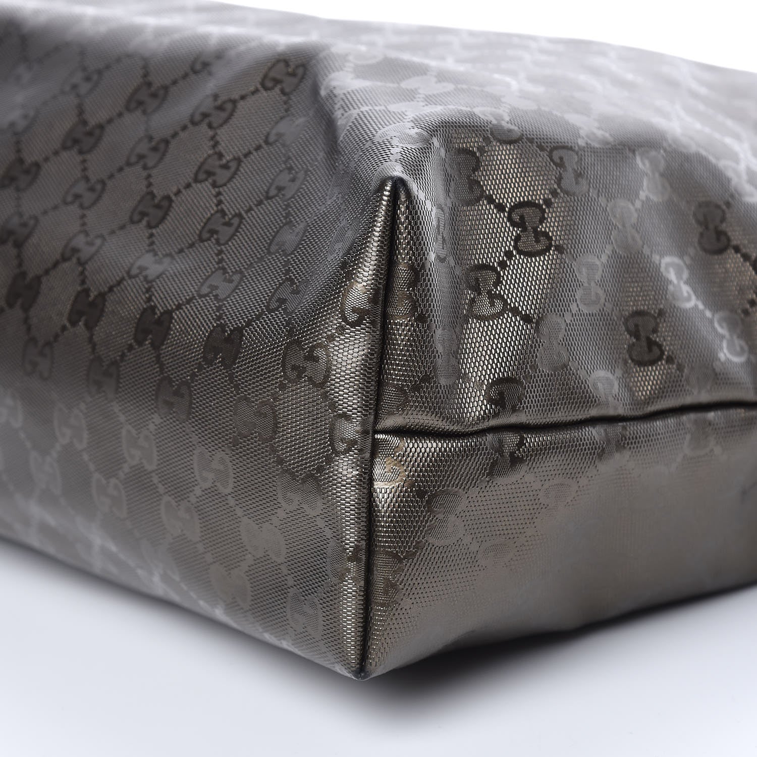Gucci Imprime Monogram Large Zippered Shopping Tote Pewter 12 of 12