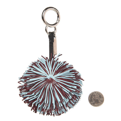 Fendi Shiny Nappa Faces Fringe Bag Bug Charm Bordeaux Multicolor 2 of 4