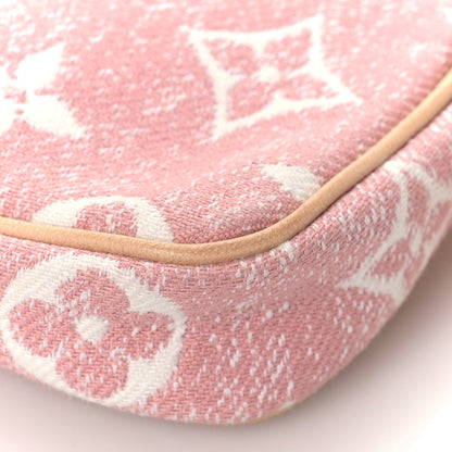 Louis Vuitton Denim Jacquard Monogram Micro Pochette Accessories Rose 8 of 8