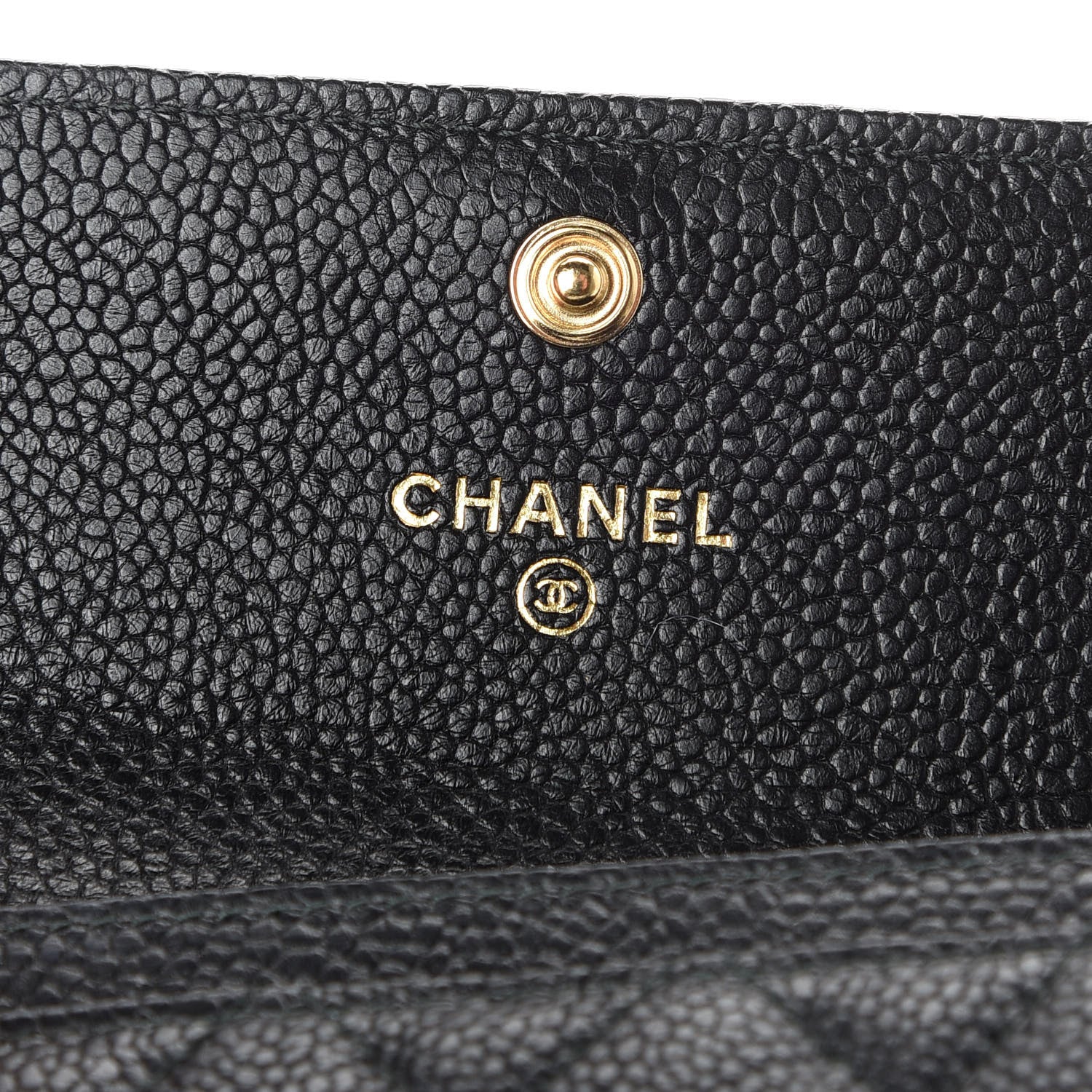 Chanel Caviar Quilted Boy Flap Card Holder Black 6 of 9