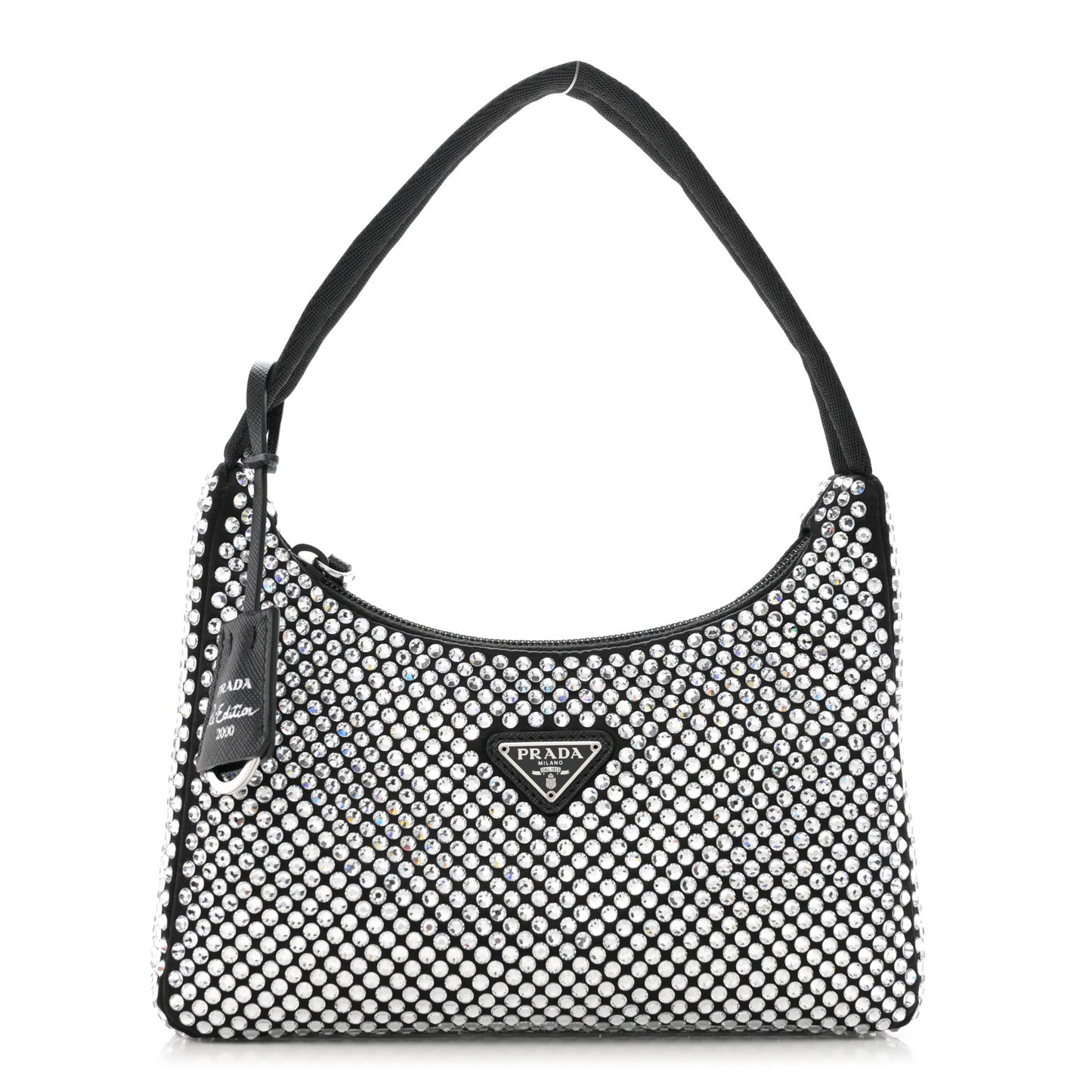 Satin Crystal Mini Re-Edition 2000 Bag Cristal