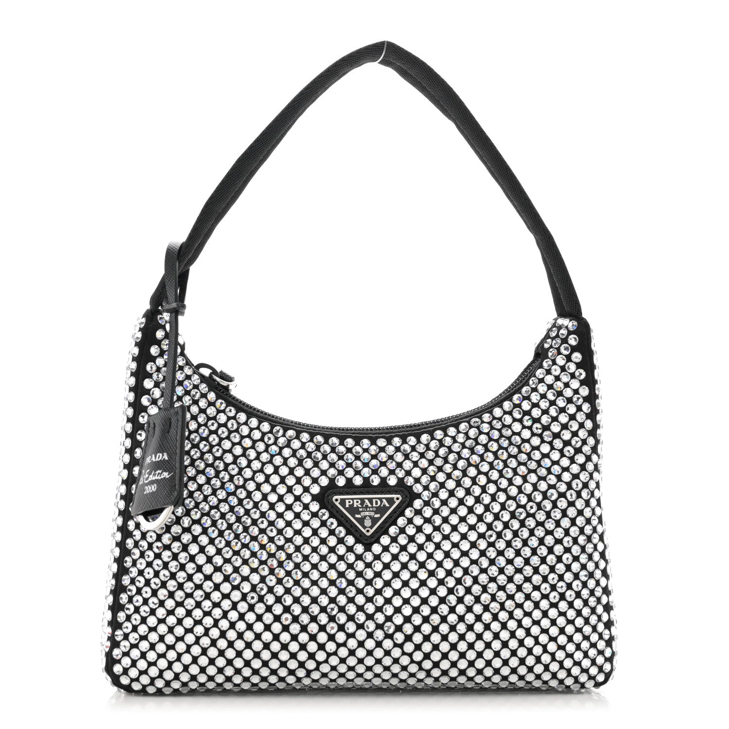 Prada Satin Crystal Mini Re-Edition 2000 Bag Cristal 1 of 11