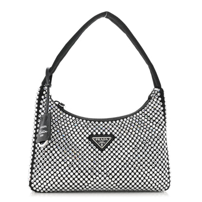 Prada Satin Crystal Mini Re-Edition 2000 Bag Cristal 1 of 11