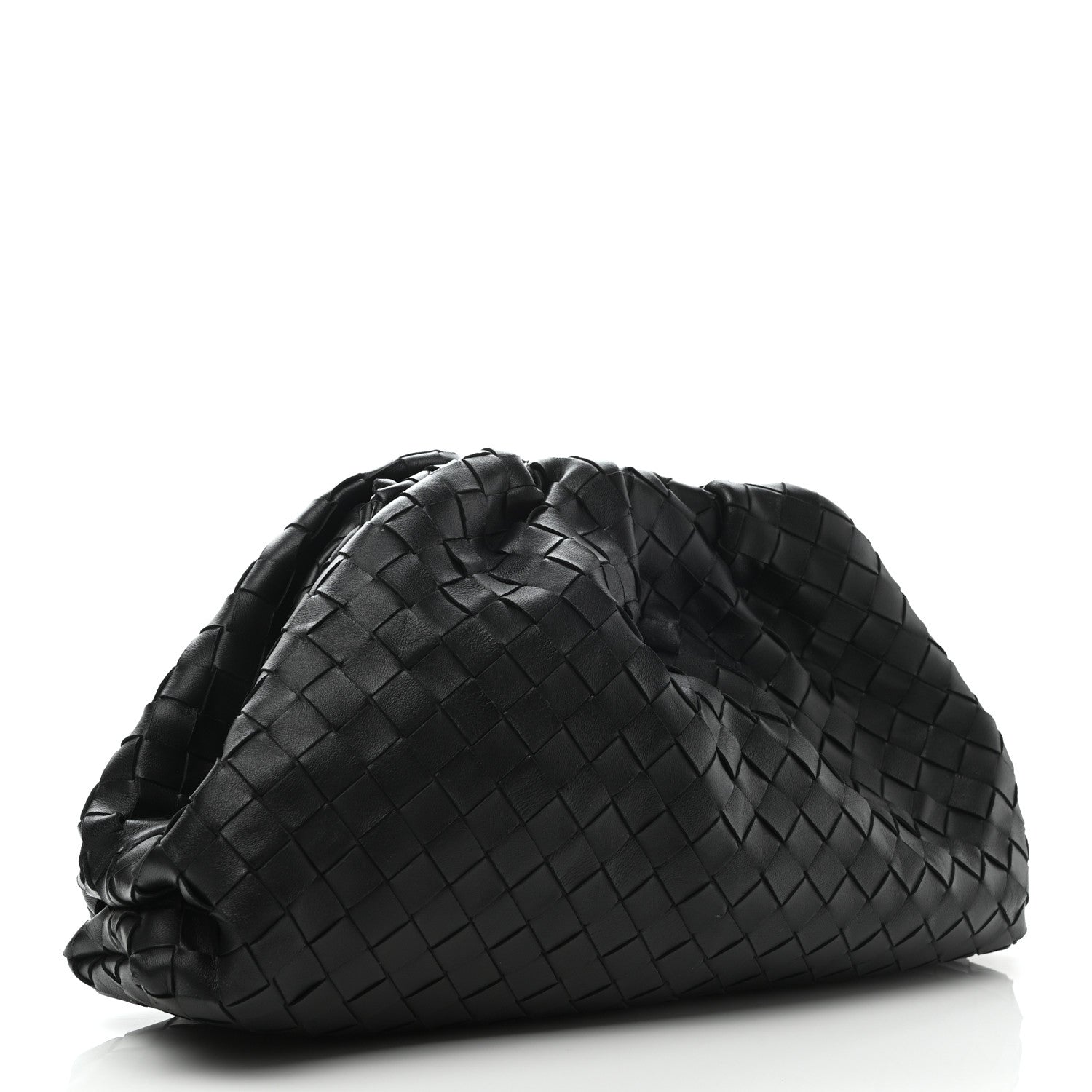 Bottega Veneta Nappa Maxi Intrecciato The Pouch Oversized Clutch Black 3 of 6