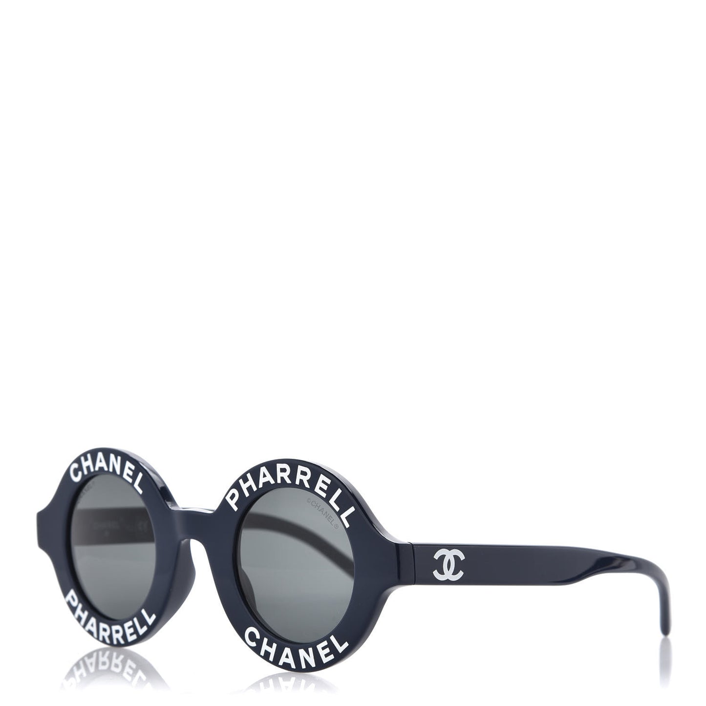 x Pharrell Williams Round 19mm Sunglasses Indigo Gris