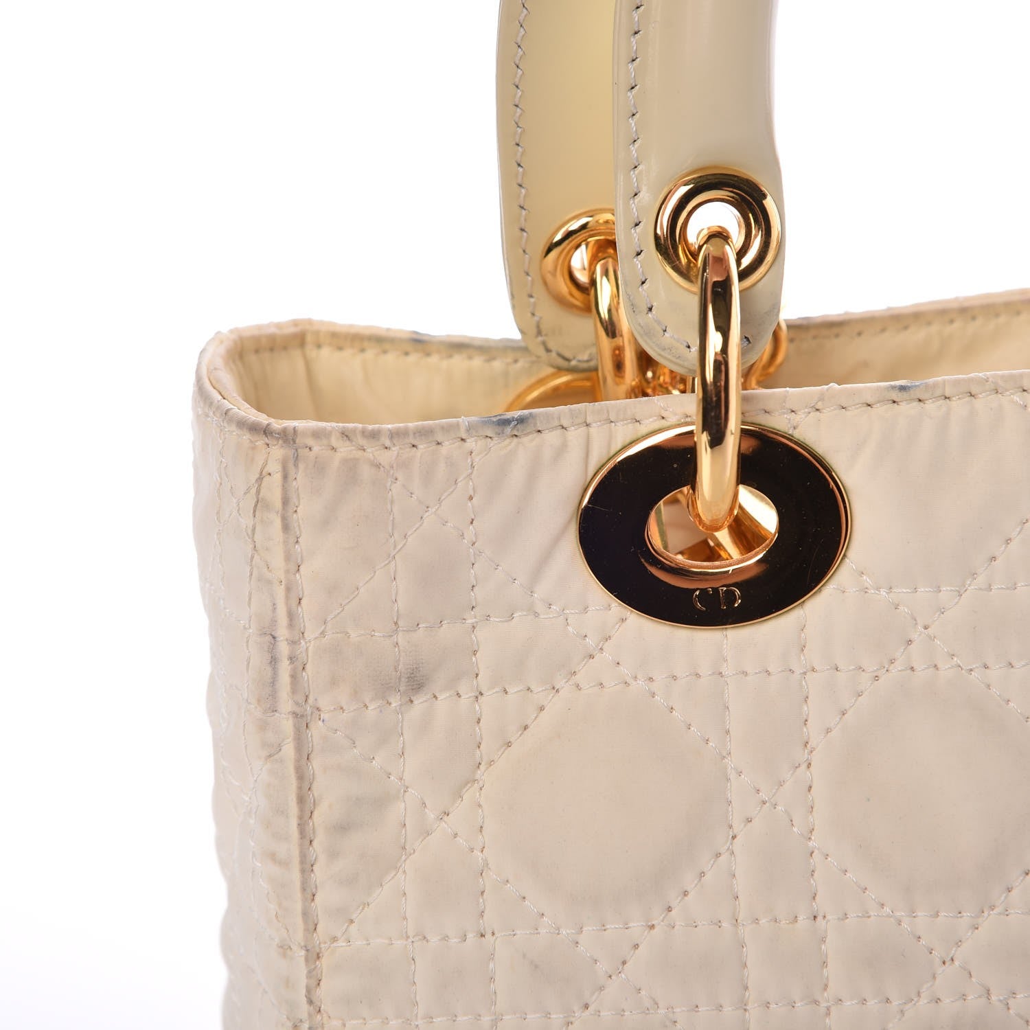 Christian Dior Nylon Cannage Medium Lady Dior White 12 of 22