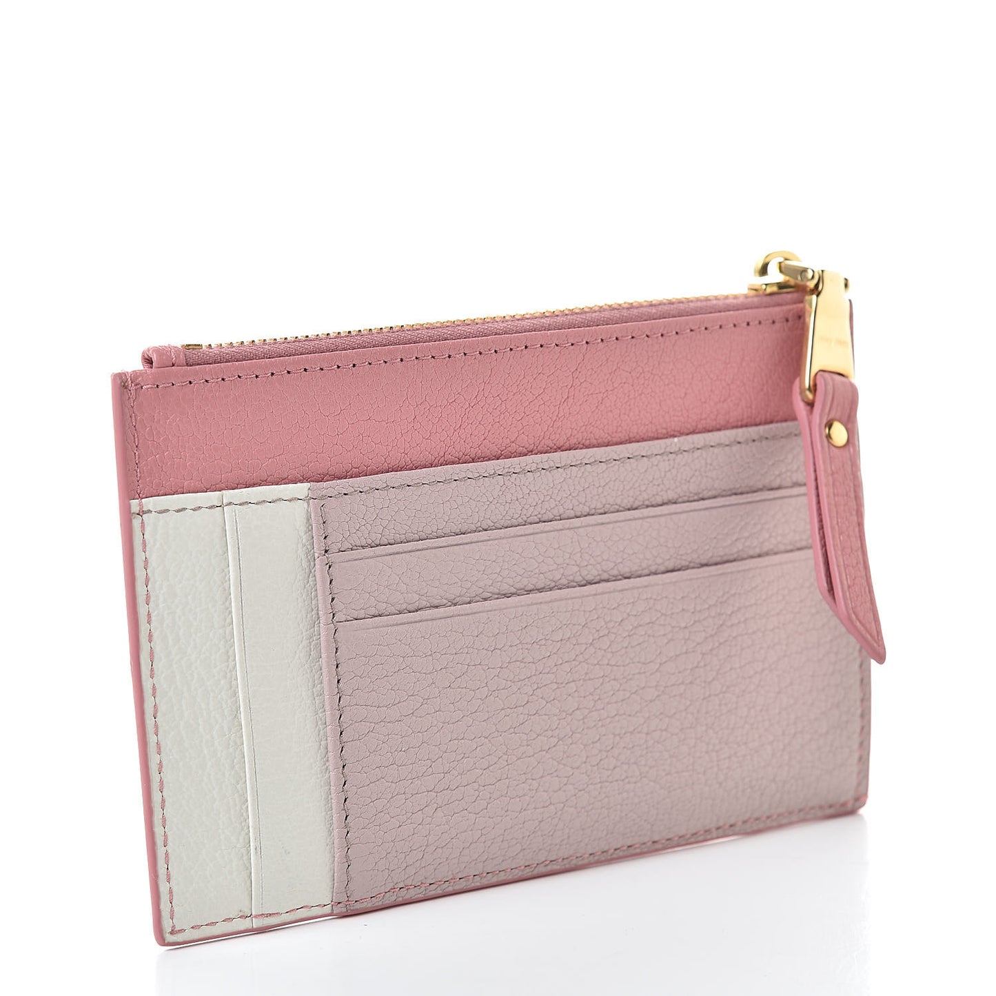 Madras Colour Zip Card Case Rosa Mughetto